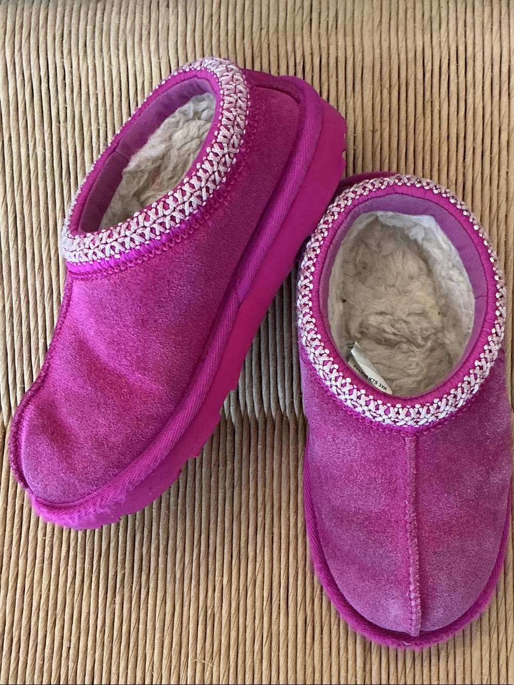 UGG Kids PINK Slip-On Moccasin